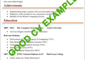 10 Components of a Standard CV