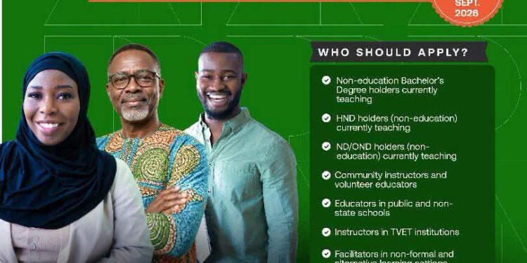 Opportunity for Teachers without a certificate in education
