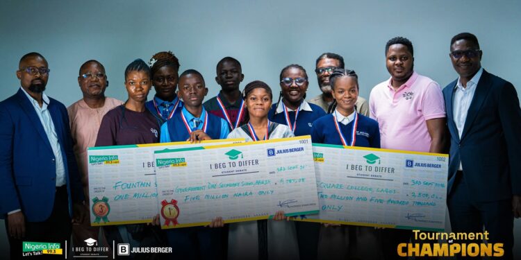 Government Day Secondary School,Karu wins ₦5m at Nigeria Info’s I Beg To Differ Season 9 Debate Competition