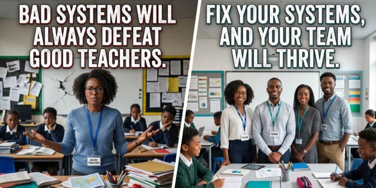 Bad Systems Will Always Defeat Good Teachers: Fix Your System and Your Team Will Thrive